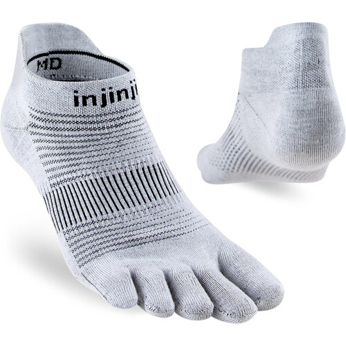 Injinji Run Original Weight No-Show Coolmax Gray