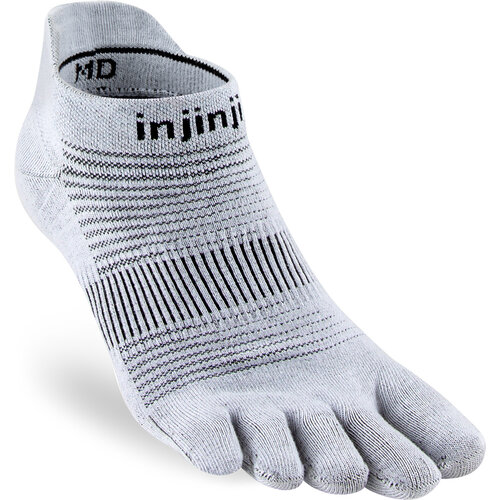 Injinji Run Original Weight No-Show Coolmax Gray