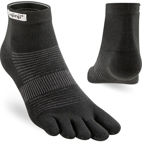 Injinji Run Original Weight Mini-Crew Coolmax Black