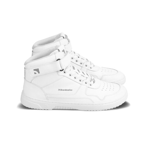 Barebarics Zing High Top Leather All White