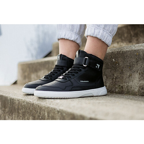 Barebarics Zing High Top Leather Black & White