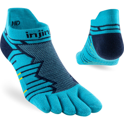 Injinji Ultra Run No-Show Coolmax Pacific Blue