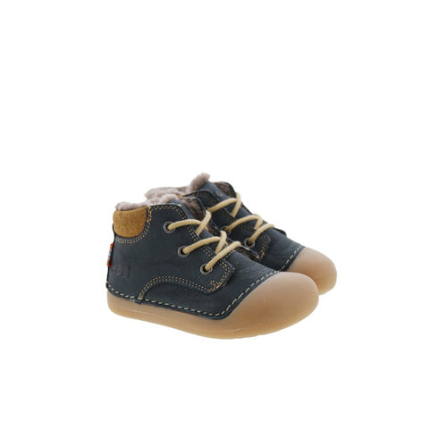 Koel Ava Leather Wool Blue