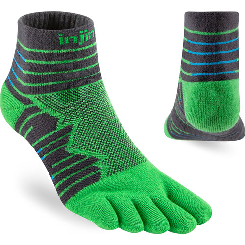 Injinji Ultra Run Mini-Crew Coolmax Emerald