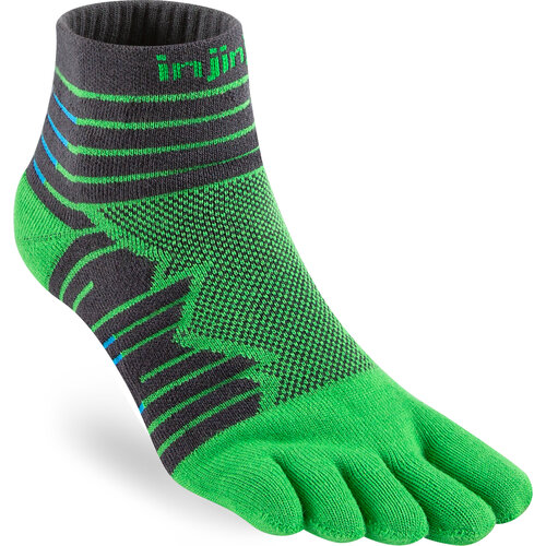 Injinji Ultra Run Mini-Crew Coolmax Emerald
