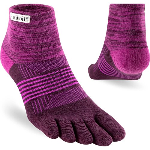 Injinji Womens Trail Midweight Mini-Crew Coolmax Violet