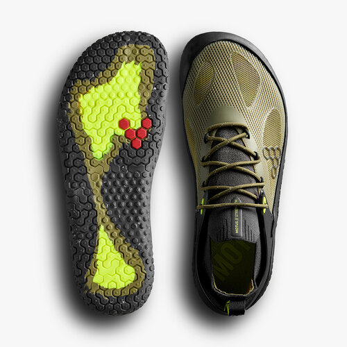 Vivobarefoot Motus Strength Men Forest Green/Acid Lime