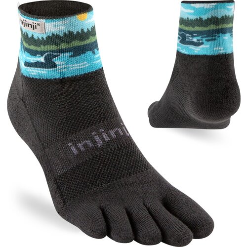 Injinji Trail Midweight Mini-Crew Coolmax Artist Designed Loon