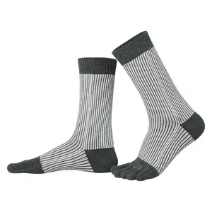 Knitido TG Calf-Length Glitter Stripe Darkgrey/Lightgrey
