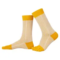 TG Calf-Length Glitter Stripe Mustardyellow/Lightviolet