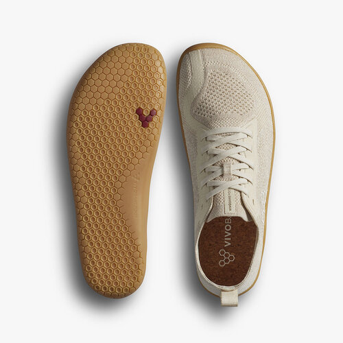 Vivobarefoot Primus Lite Knit Natural Men Egret