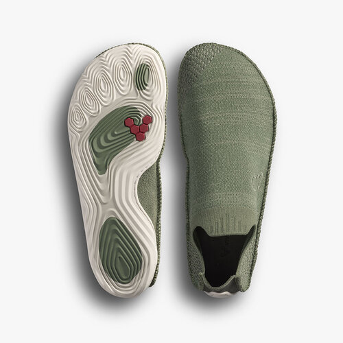 Vivobarefoot Sensus Knit Slip On Ladies Olive Night