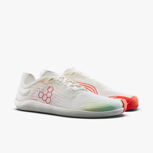 Vivobarefoot Primus Flow Men Bright White/Neon Orange