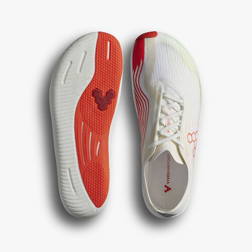 Vivobarefoot Primus Flow Ladies Bright White/Neon Orange