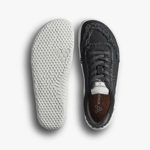 Vivobarefoot Gobi Sneaker Canvas Ladies Obsidian