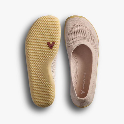 Vivobarefoot Primus Asana Yin Ballerina Knit Ladies Rose