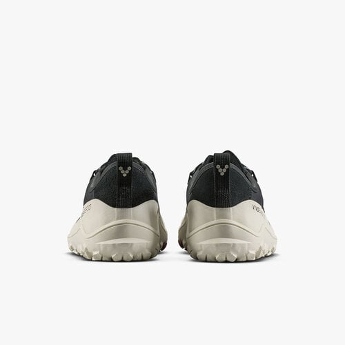 Vivobarefoot Tracker Leather Low Ladies Obsidian/White