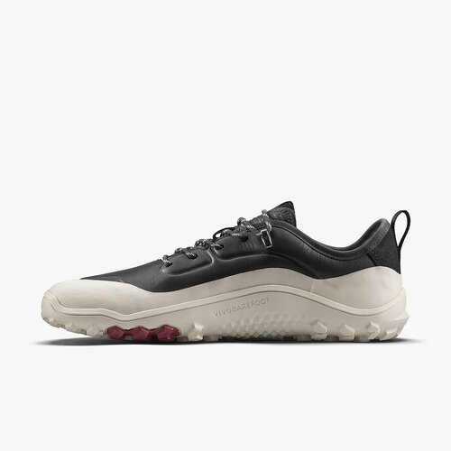 Vivobarefoot Tracker Leather Low Ladies Obsidian/White
