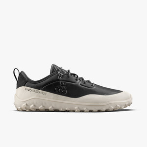 Vivobarefoot Tracker Leather Low Men Obsidian/White