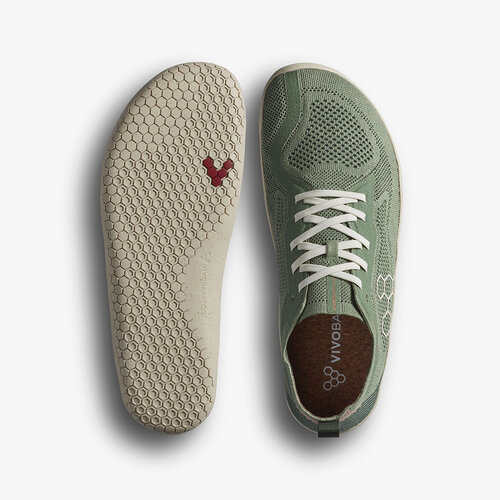 Vivobarefoot Primus Lite Knit Natural Ladies Dusty Green