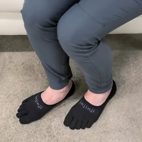 Injinji Sport Lightweight Hidden Coolmax Black