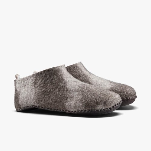 Vivobarefoot Mim Felt Slipper II Unisex Falcon Tan