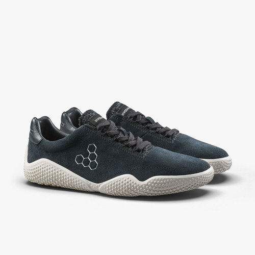 Vivobarefoot Motus Studio Sneaker Leather Ladies Obsidian White