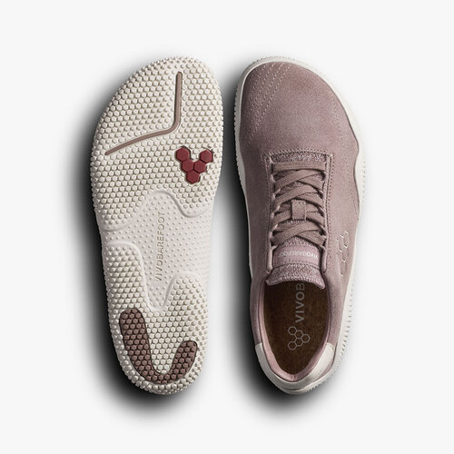 Vivobarefoot Motus Studio Sneaker Leather Ladies Twilight Mauve