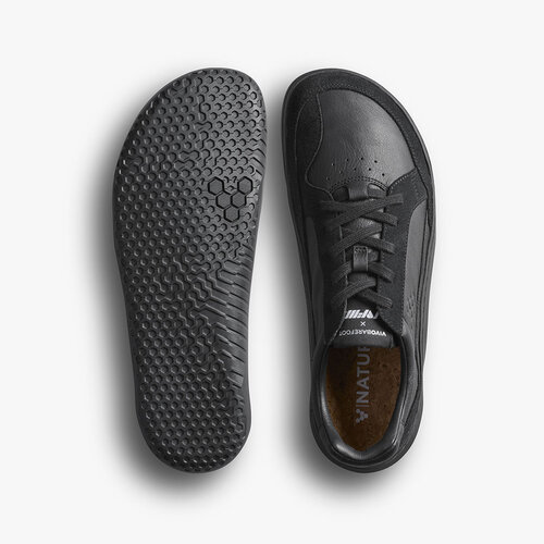 Vivobarefoot Gobi  II Sneaker Premium Leather Men Tripple Obsidian Vivobarefoot Gobi  II Sneaker Premium Leather Men Tripple Obsidian