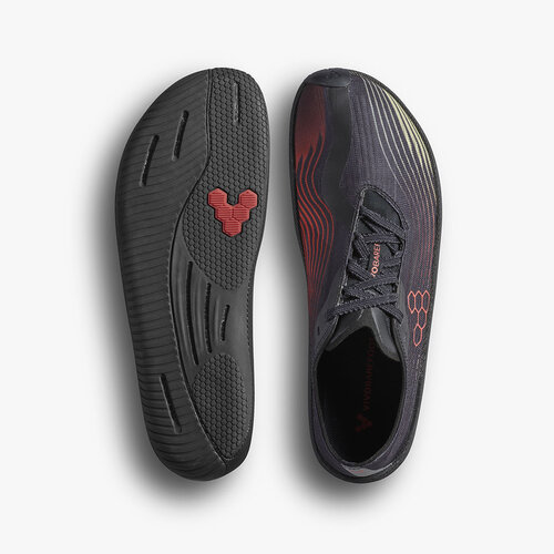 Vivobarefoot Primus Flow Ladies Obsidian Cherry Tomato