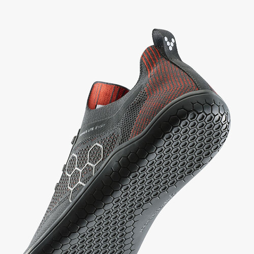 Vivobarefoot Primus Lite Knit Men Obsidian Cherry Tomato