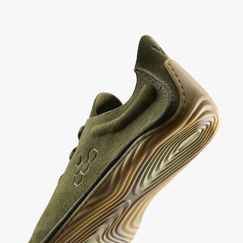 Vivobarefoot Sensus Men Dark Olive Cracked Leather