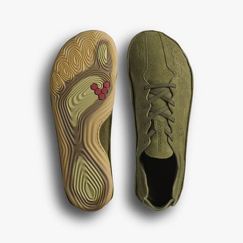 Vivobarefoot Sensus Men Dark Olive Cracked Leather