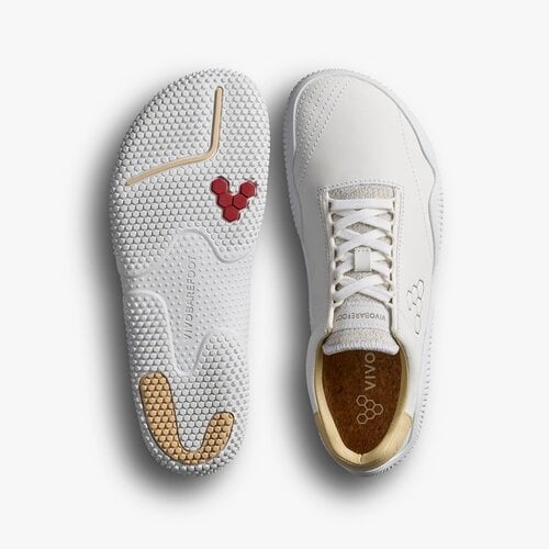 Vivobarefoot Motus Studio Sneaker Leather Ladies Bright White