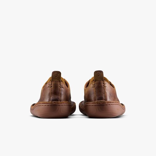 Vivobarefoot Sensus Moc Lace Up Leather Men Dark Tan