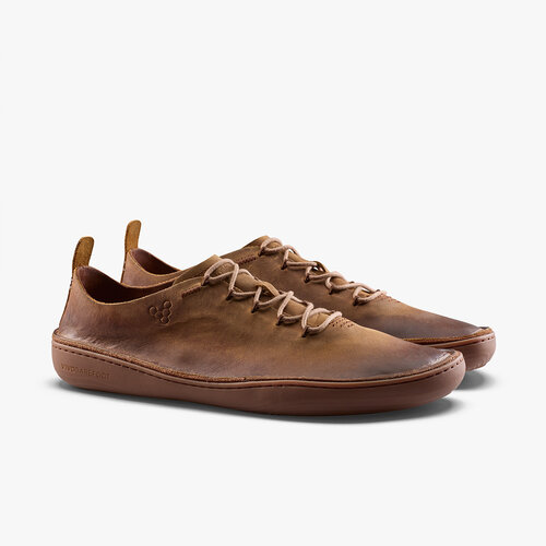 Vivobarefoot Sensus Moc Lace Up Leather Men Dark Tan