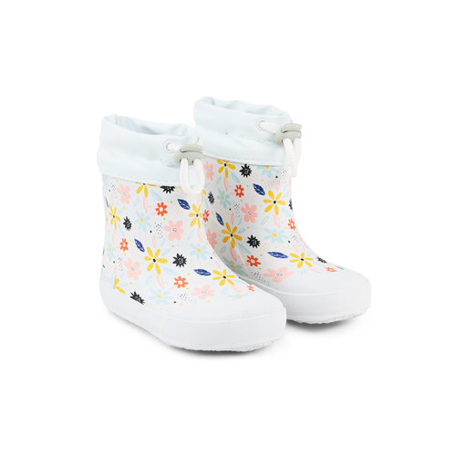 Koel Wellie Bare Solid Toggle Flowers White
