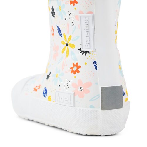 Koel Wellie Bare Solid Toggle Flowers White