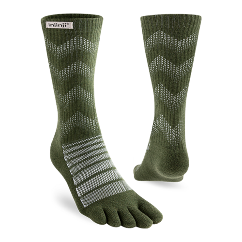 Injinji Outdoor Midweight Crew Wool Forest