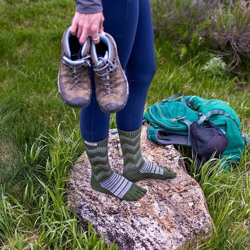 Injinji Outdoor Midweight Crew Wool Forest