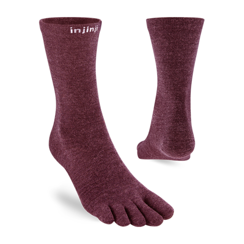 Injinji Liner Crew Wool Garnet