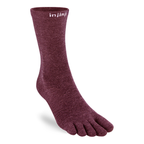 Injinji Liner Crew Wool Garnet