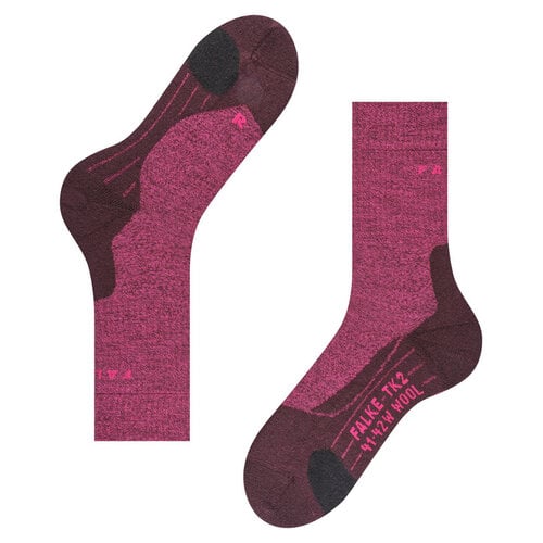 Falke TK2 Wool Women Burgundy
