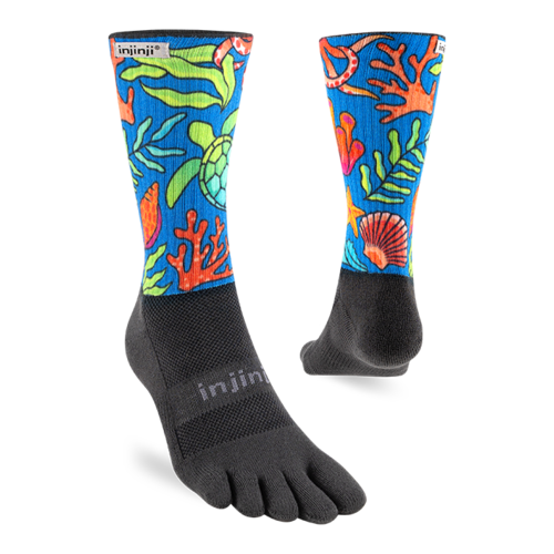Injinji Trail Midweight Crew Coolmax Artist Designed Ocean Injinji Trail Midweight Crew Coolmax Artist Designed Ocean