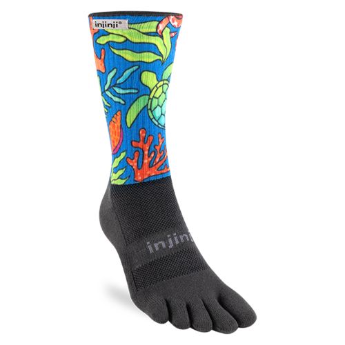 Injinji Trail Midweight Crew Coolmax Artist Designed Ocean Injinji Trail Midweight Crew Coolmax Artist Designed Ocean