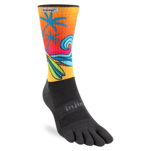 Injinji Trail Midweight Crew Coolmax Artist Designed Surf Injinji Trail Midweight Crew Coolmax Artist Designed Surf