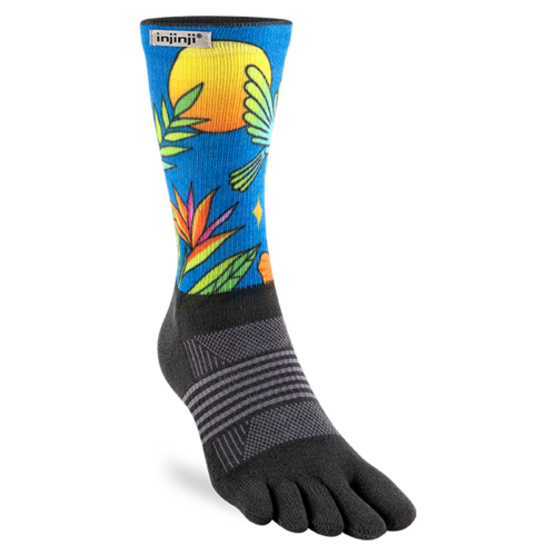 Injinji Womens Trail Midweight Crew Coolmax Artist Designed Parrot Injinji Womens Trail Midweight Crew Coolmax Artist Designed Parrot
