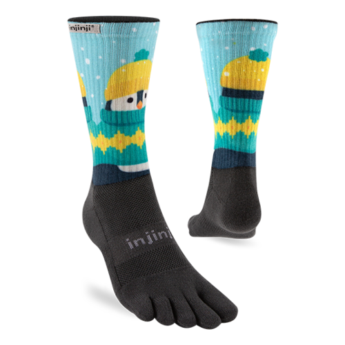 Injinji Spectrum Trail Midweight Crew Coolmax Holiday Polar
