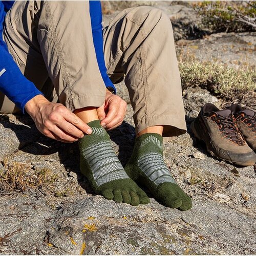 Injinji Outdoor Midweight Mini-Crew Wool Forest