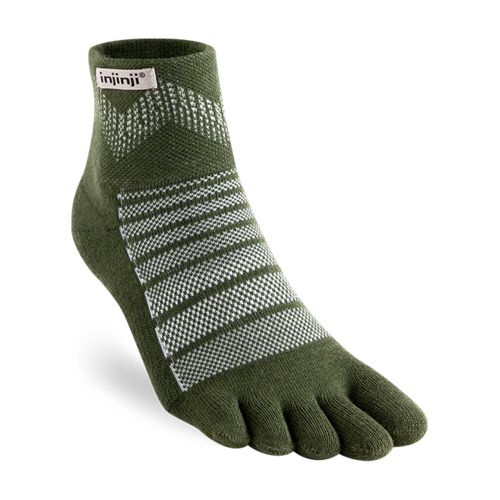 Injinji Outdoor Midweight Mini-Crew Wool Forest